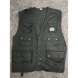 Midwest Tactical Dark Green Utility Vest w/Multiple Pockets & Zipper Closure XXL